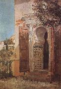 Tom roberts Moorish Doorway,Granada china oil painting artist